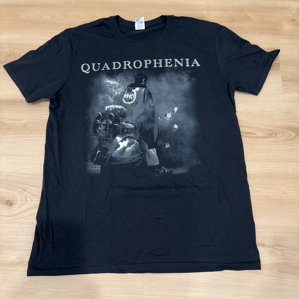 Men’s Large Black Tshirt Quadrophenia North American Tour 2012/13 Tour The Who